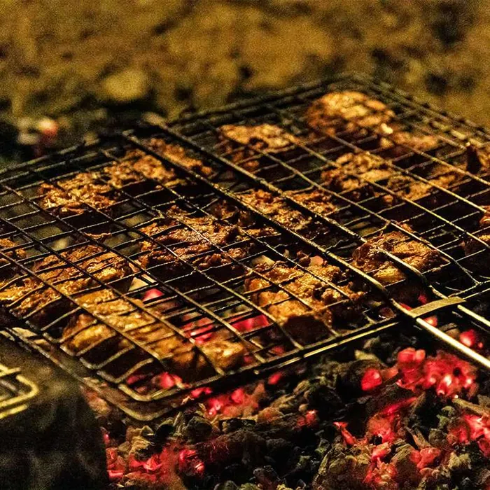 Outdoor barbecue setup at Zacs Valley Resort