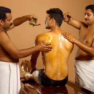 Dhanyamla Dhara at Zacs Valley ayurveda wellness
